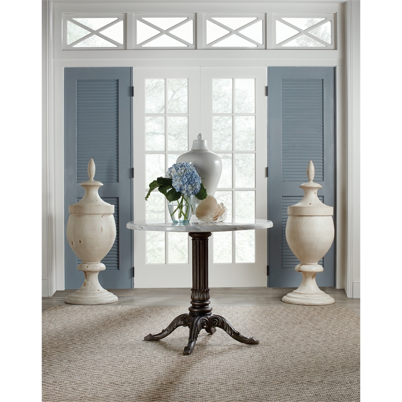 Charleston Stone-Top Bistro Table in Garden Black Finish by Hooker Furniture