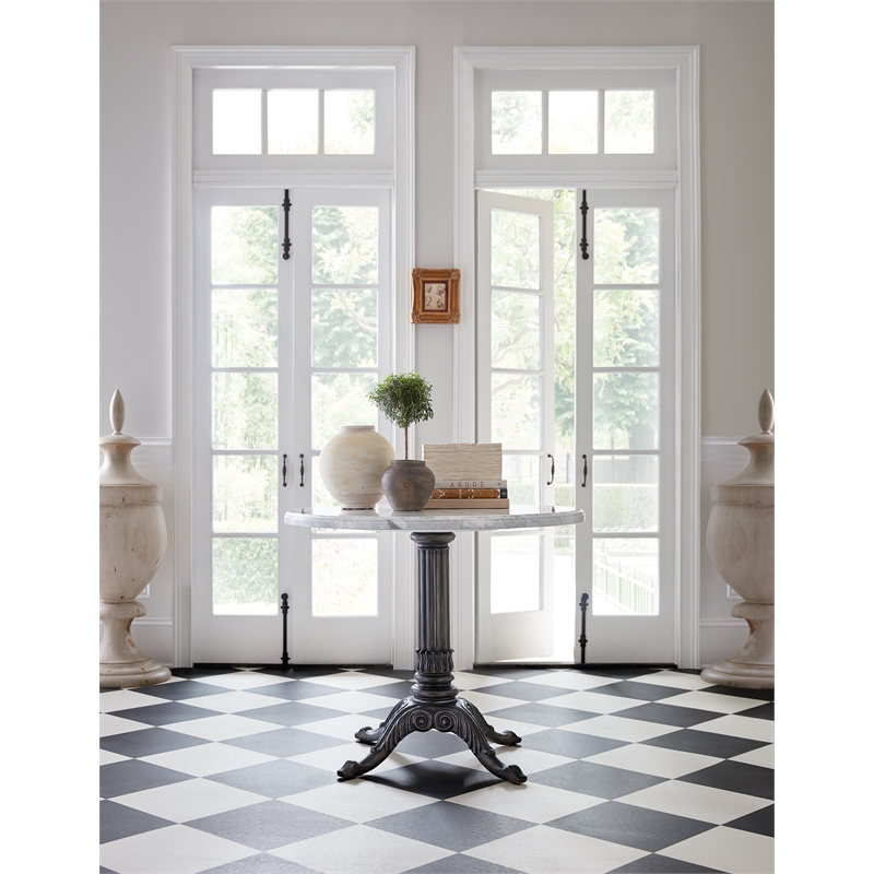 Charleston Stone-Top Bistro Table in Garden Black Finish by Hooker Furniture