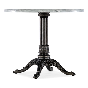Charleston Stone-Top Bistro Table in Garden Black Finish by Hooker Furniture