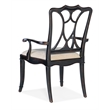 Hooker Furniture Charleston Fabric Upholstered Arm Chair in Black Cherry