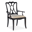 Hooker Furniture Charleston Fabric Upholstered Arm Chair in Black Cherry