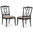 Hooker Furniture Charleston Fabric Upholstered Side Chair in Black Cherry