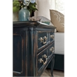 Hooker Furniture Charleston 2-Drawer Traditional Wood Nightstand in Black Cherry