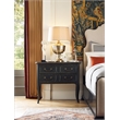 Hooker Furniture Charleston 2-Drawer Traditional Wood Nightstand in Black Cherry
