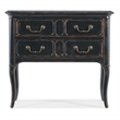 Hooker Furniture Charleston 2-Drawer Traditional Wood Nightstand in Black Cherry