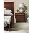 Charleston Three-Drawer Wood Nightstand in Cherry Brown by Hooker Furniture