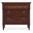 Charleston Three-Drawer Wood Nightstand in Cherry Brown by Hooker Furniture