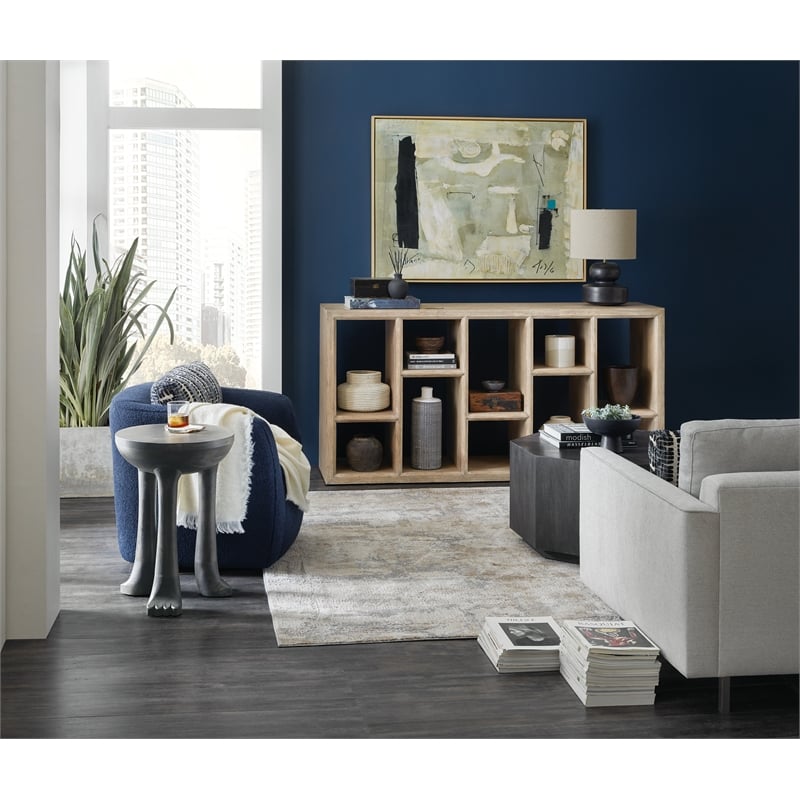 Hooker Furniture Commerce & Market Wood Spot Table in Black Natural