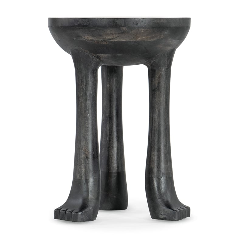 Hooker Furniture Commerce & Market Wood Spot Table in Black Natural