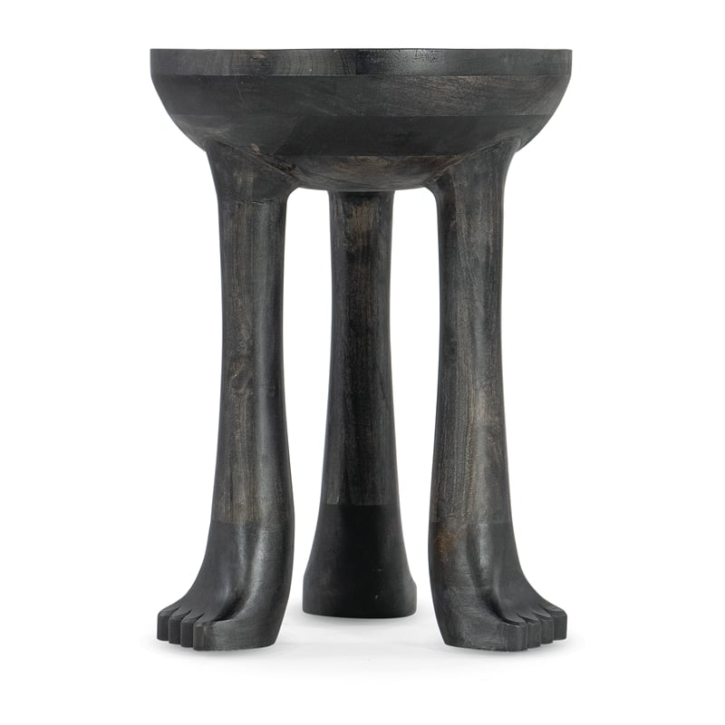 Hooker Furniture Commerce & Market Wood Spot Table in Black Natural