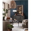 Hooker Furniture Commerce & Market Round Wood Cocktail Table in Dark Brown