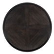 Hooker Furniture Commerce & Market Round Wood Cocktail Table in Dark Brown