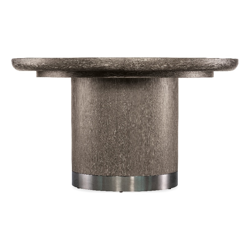 Modern Mood Round Wood Dining Table w/ 18in leaf in Brown by Hooker Furniture