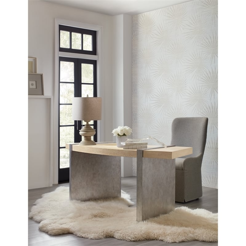 Melange Selleck Wood Writing Desk in Brown by Hooker Furniture