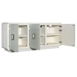 Melange Atlantis Entertainment Credenza in White Wood by Hooker Furniture