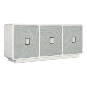 melange atlantis entertainment credenza in white wood by hooker furniture