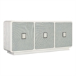 Melange Atlantis Entertainment Credenza in White Wood by Hooker Furniture