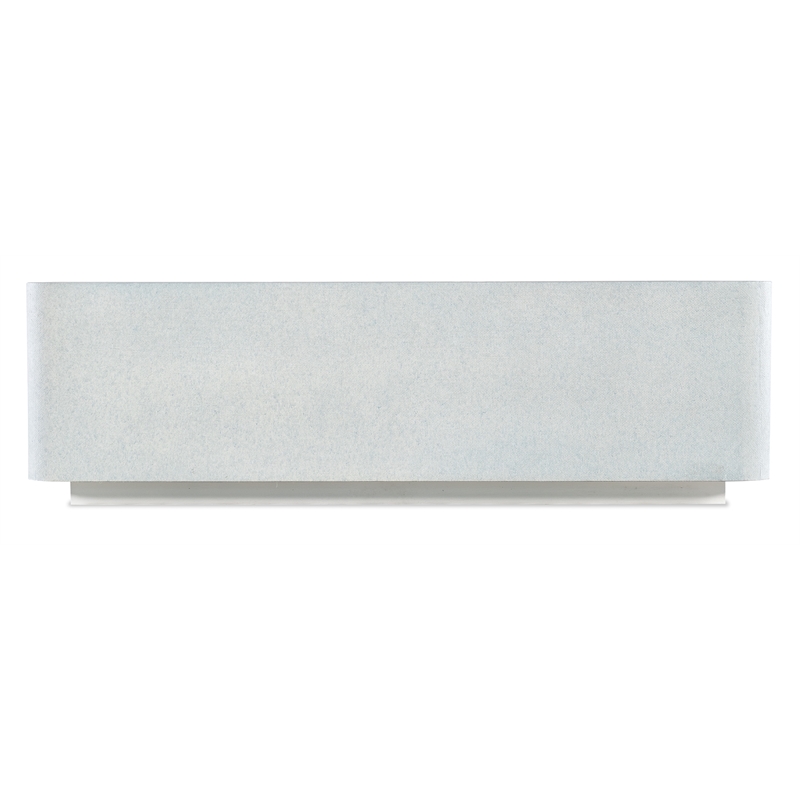 Melange Atlantis Glass Top Cocktail Table in White by Hooker Furniture