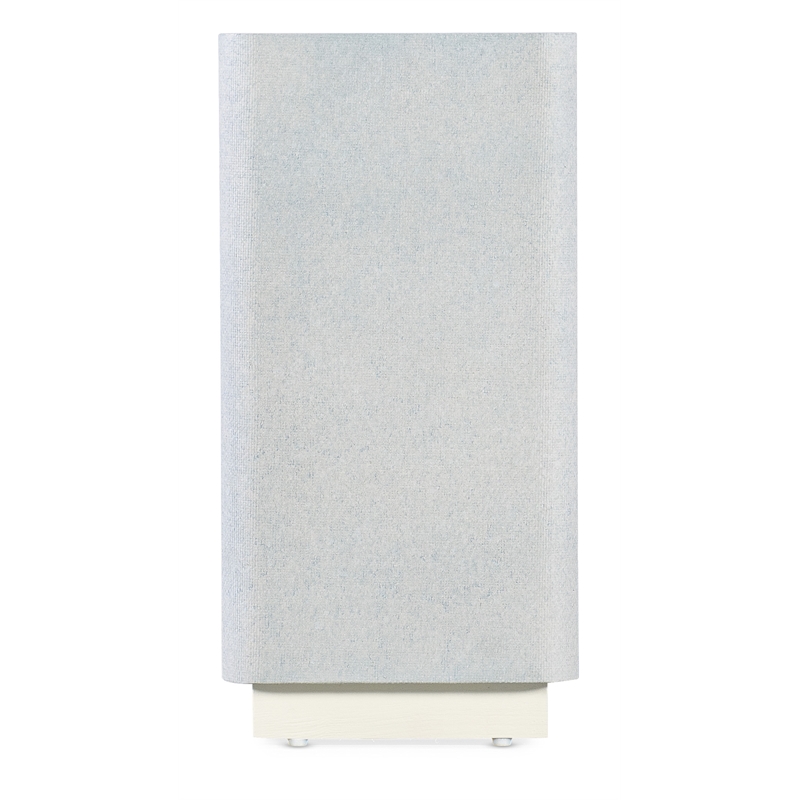 Melange Atlantis Glass Top Accent Table in White by Hooker Furniture