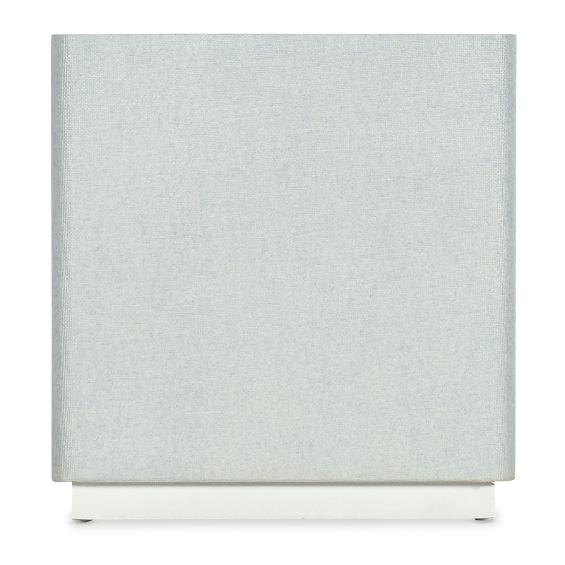 Melange Atlantis Glass Top End Table in Gray by Hooker Furniture