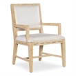 Retreat Cane Back Fabric Upholstered Arm Chair in Beige by Hooker Furniture