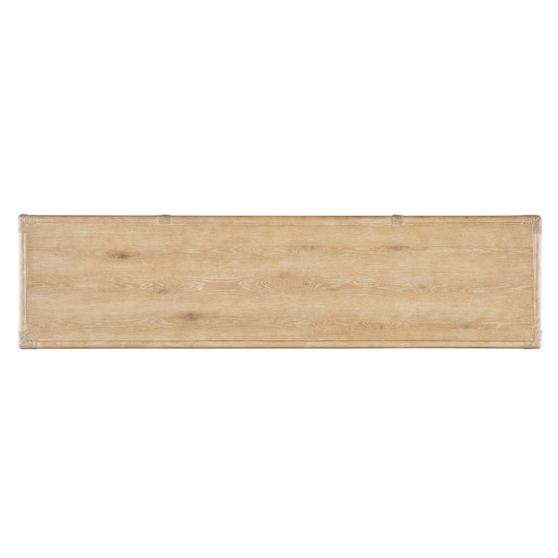 Retreat Pole Rattan Wood Sideboard in Beige by Hooker Furniture