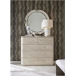 Modern Mood Round Wood Framed Mirror in Natural by Hooker Furniture