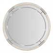 Modern Mood Round Wood Framed Mirror in Natural by Hooker Furniture
