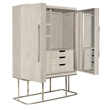 Modern Mood Wood Wardrobe in Natural by Hooker Furniture