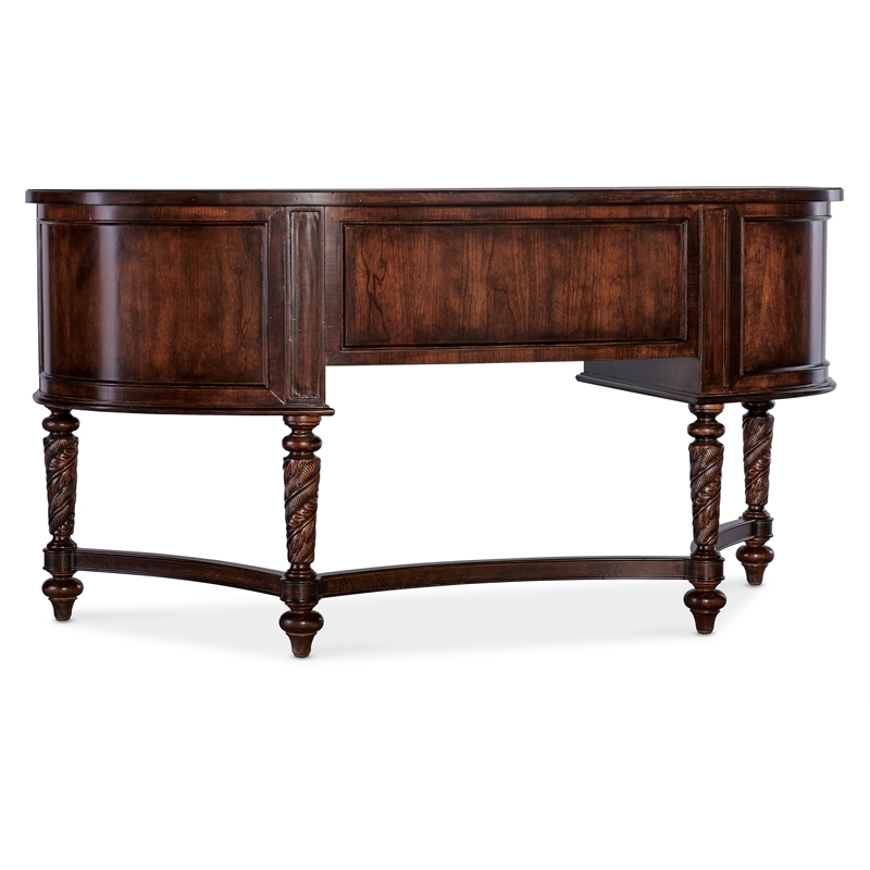 Charleston Wood Kidney Writing Desk in Brown by Hooker Furniture
