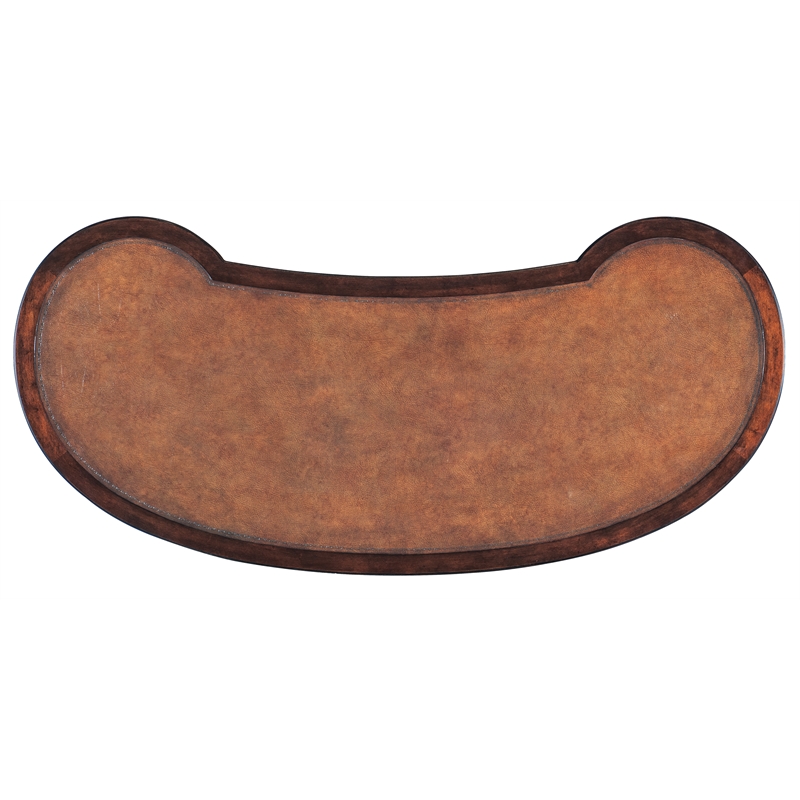 Charleston Wood Kidney Writing Desk in Brown by Hooker Furniture