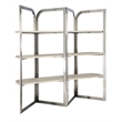 Modern Mood Metal Framed Etagere w/ Natural Finished Shelves by Hooker Furniture