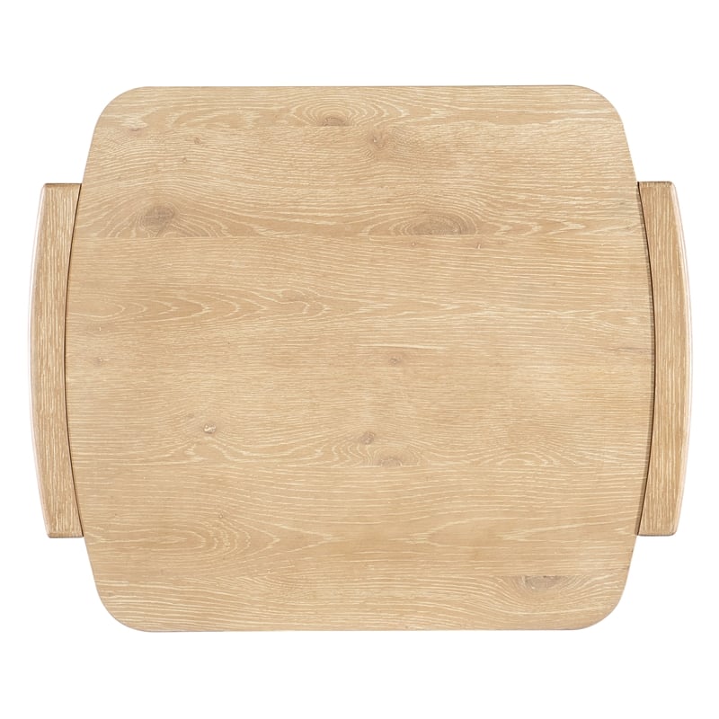 Retreat Wood Open Shelf End Table in Dune Beige by Hooker Furniture