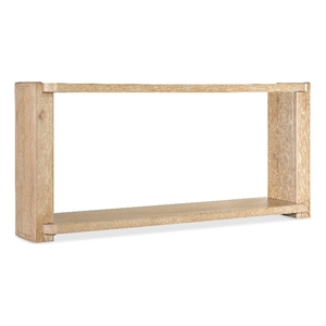 Retreat Wood Open Shelf Console Table in Dune Beige by Hooker Furniture