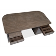 Modern Mood Executive Wood Desk in Brown by Hooker Furniture