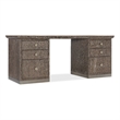 Modern Mood Executive Wood Desk in Brown by Hooker Furniture