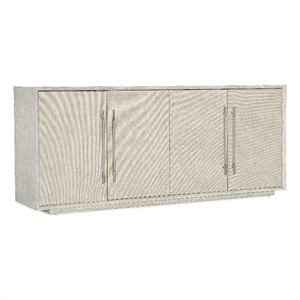 modern mood wood entertainment console in natural by hooker furniture