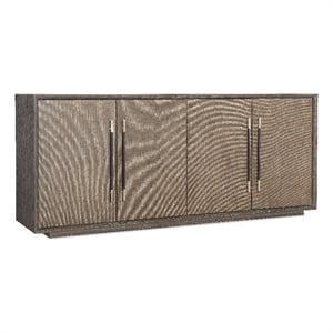 modern mood wood entertainment console in brown by hooker furniture