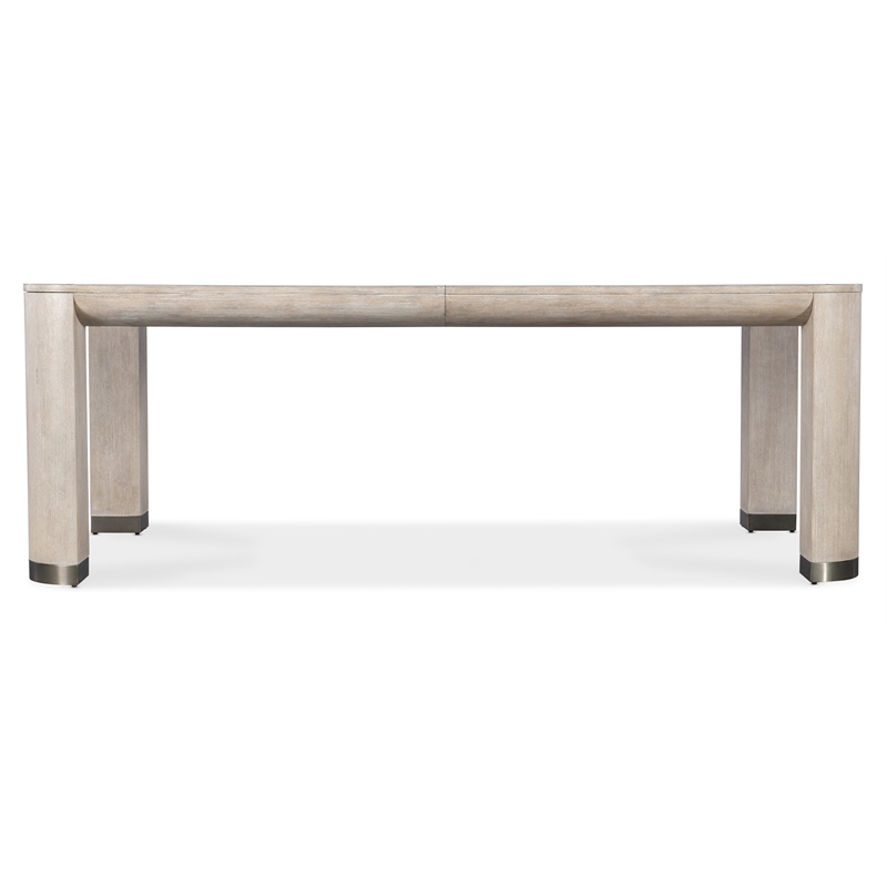 Modern Mood Wood Leg Dining Table w/ 24in leaf in Natural by Hooker Furniture