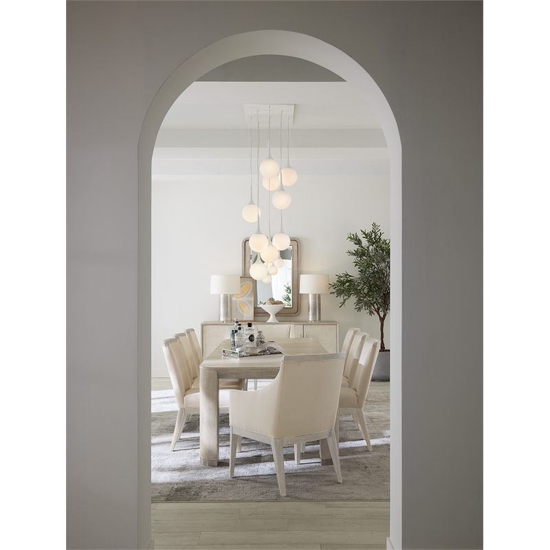 Modern Mood Wood Leg Dining Table w/ 24in leaf in Natural by Hooker Furniture