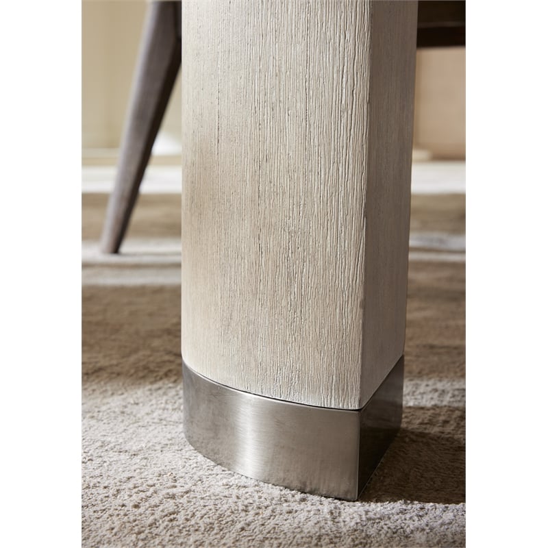 Modern Mood Wood Leg Dining Table w/ 24in leaf in Natural by Hooker Furniture