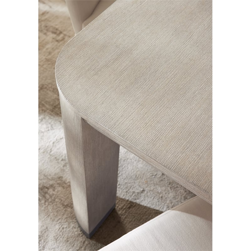 Modern Mood Wood Leg Dining Table w/ 24in leaf in Natural by Hooker Furniture