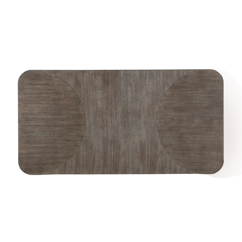 Modern Mood Wood Leg Dining Table w/ 24in leaf in Brown by Hooker Furniture