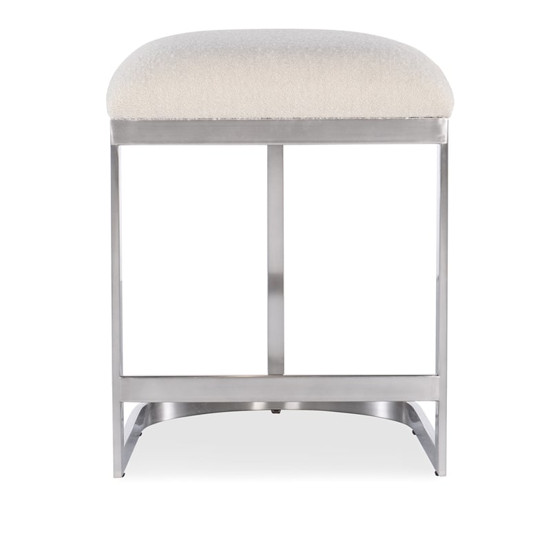 Modern Mood Metal Based Counter Stool in Pewter by Hooker Furniture