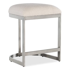 Modern Mood Metal Based Counter Stool in Pewter by Hooker Furniture