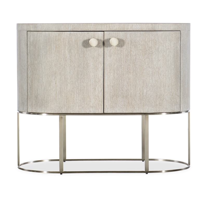 Modern Mood Oval Wood Nightstand in Natural by Hooker Furniture