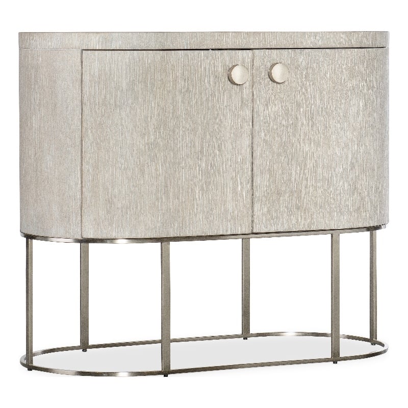 Modern Mood Oval Wood Nightstand in Natural by Hooker Furniture