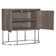 Modern Mood Oval Wood Nightstand in Brown by Hooker Furniture