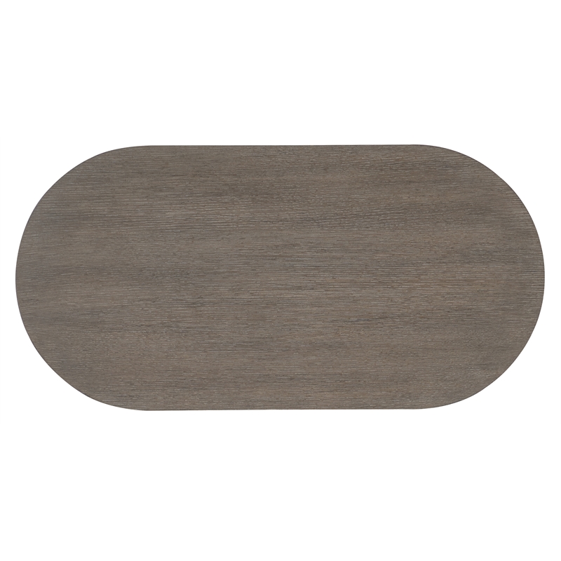 Modern Mood Oval Wood Nightstand in Brown by Hooker Furniture