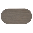 Modern Mood Oval Wood Nightstand in Brown by Hooker Furniture